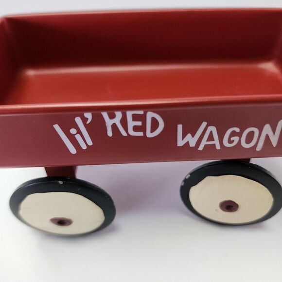Metal Small Lil Red Wagon Table Decor - Picture 3 of 8